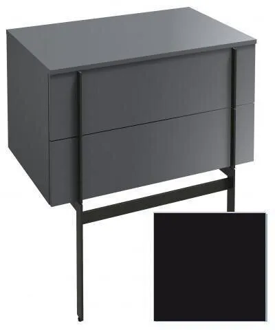 Комод Jacob Delafon Nouvelle Vague 80 см, EB3054-274, цвет черный глянцевый