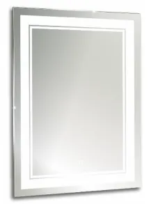 Зеркало Aquanika Quadro 60 x 80 см, AQQ6080RU02, с подсветкой, сенсорный выключатель, диммер, белый