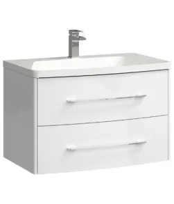 Тумба под раковину Aqwella Neringa NER0108 80, подвесная, белый