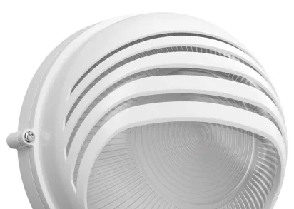 Светильник НПП1307 круг ресничка 60Вт IP54 белый IEK LNPP0-1307-1-060-K01