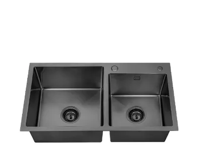 Кухонная мойка Ростовская Мануфактура Сантехники MR 78  MR-7843BL цвет Графит