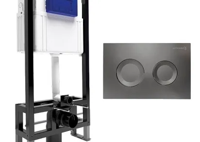 Инсталляция Bettoserb Sava Free Standing SFS40006442 для унитаза с клавишей смыва Cool цвет Графит матовый
