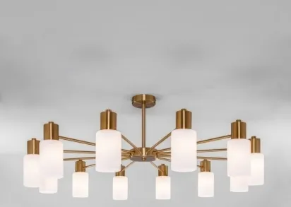 Потолочная люстра Eurosvet Vegga 70160/12 латунь Smart