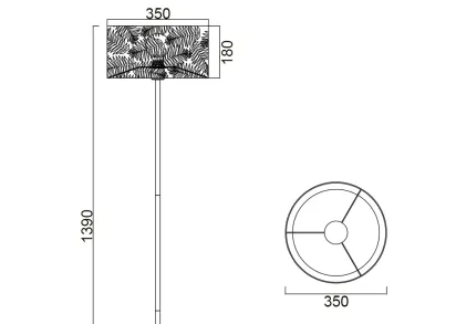 Торшер Vele Luce Simonetta VL4292F01